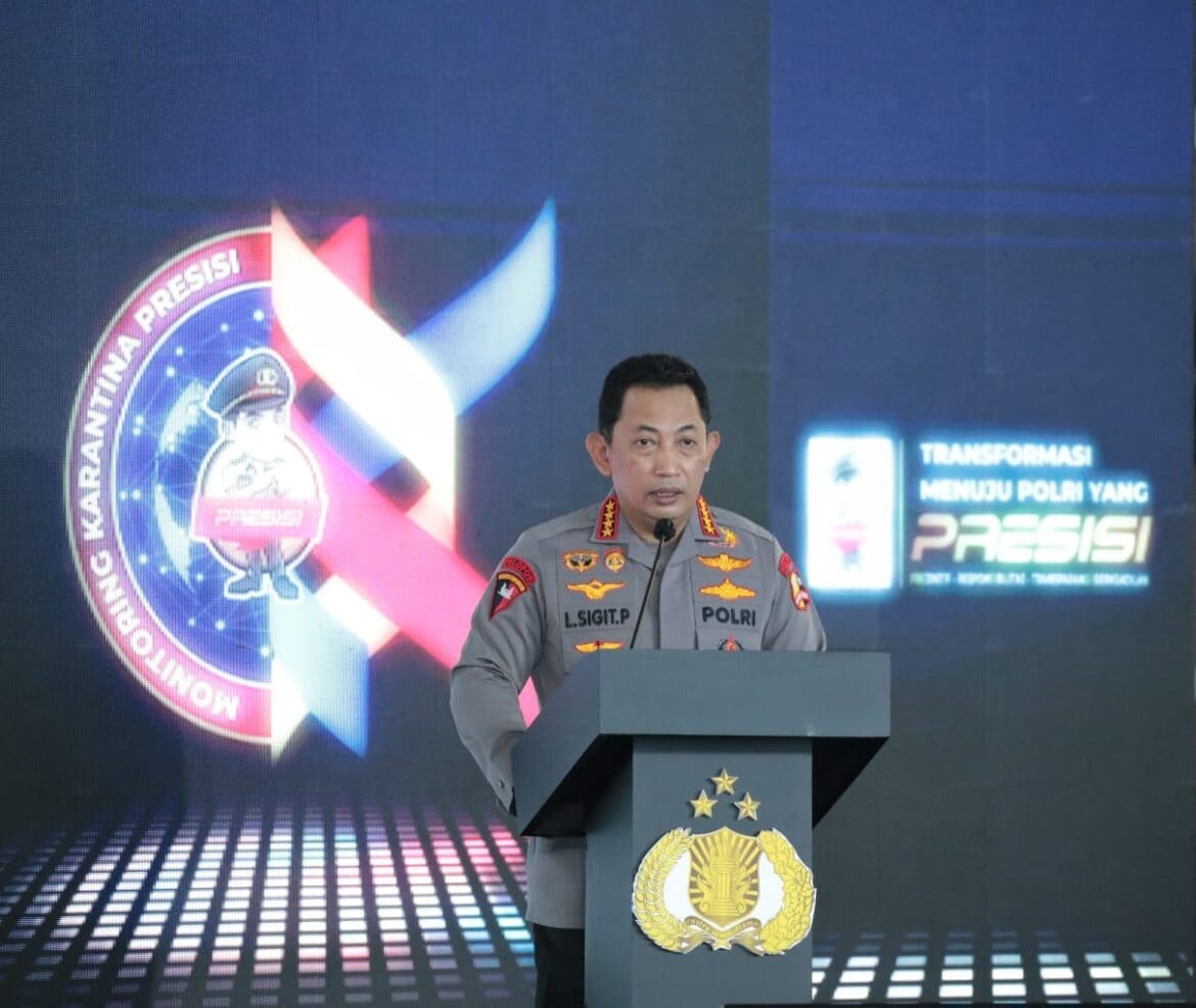 Tindak lanjuti Instruksi Presiden Soal Karantina PPLN, Kapolri Luncurkan Aplikasi Monitoring Karantina Presisi