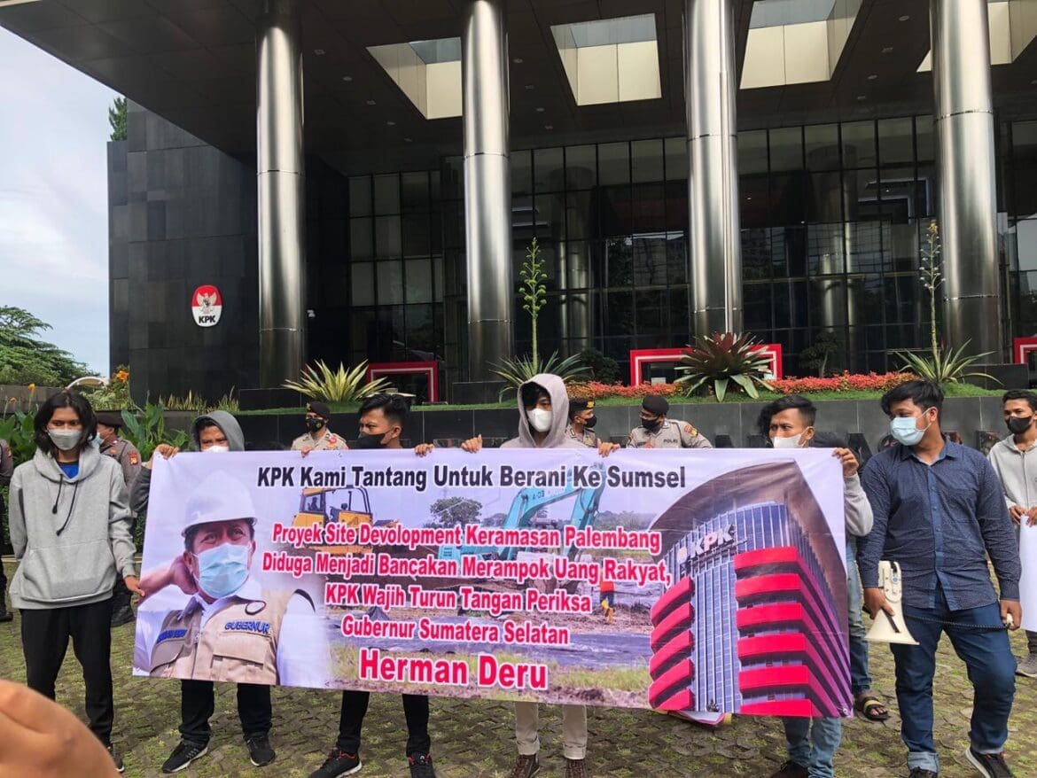 Geruduk KPK, Gagak Desak Usut Dugaan Korupsi Proyek Site Development Keramasan Palembang