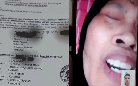 PMI asal Lampung Selatan yang terlantar di Suriah.