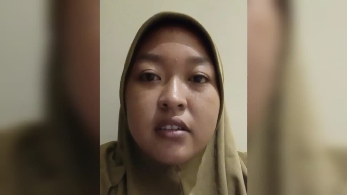 Fitria Andriani (23th) asal Bandung yang dikirim secara ilegal ke Arab Saudi. (Istimewa)