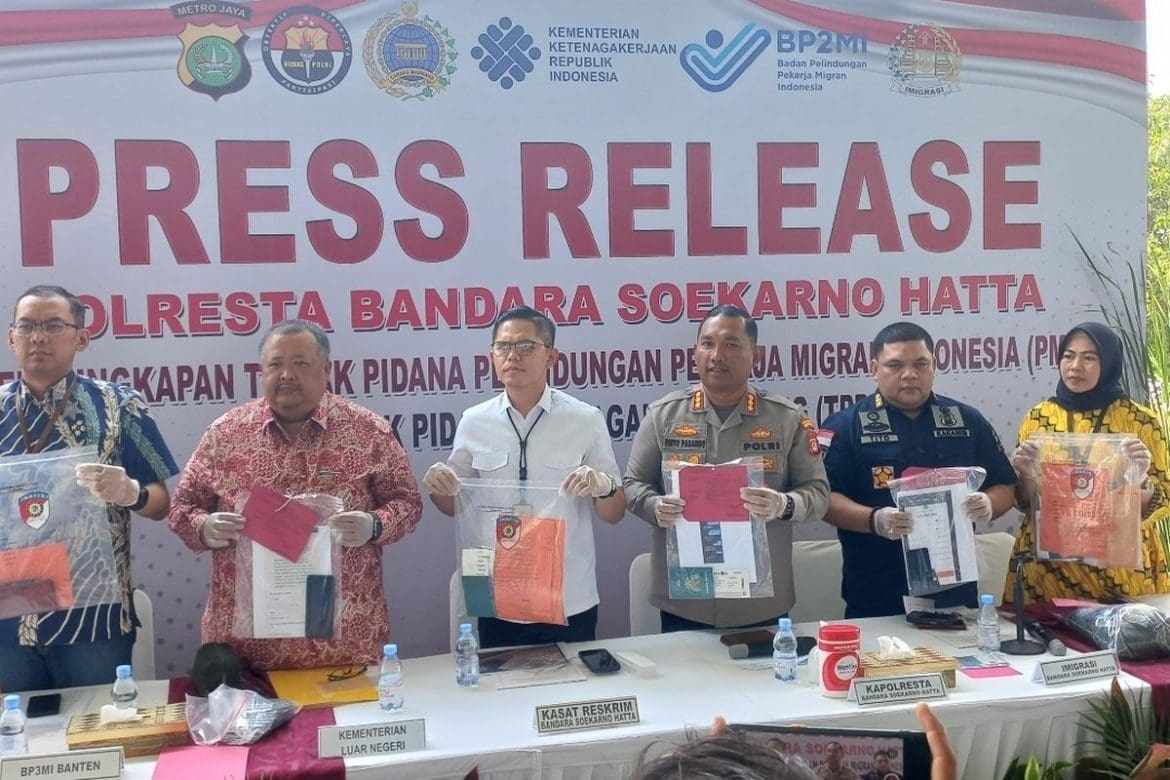 Polresta Bandara Soekarno-Hatta Tangkap 17 Pelaku Sindikat TPPO Dalam Periode 7 Bulan