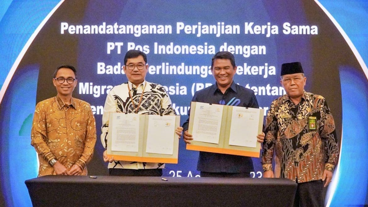 BP2MI bekerja sama dengan PT Pos Indonesia. (Foto: Istimewa).