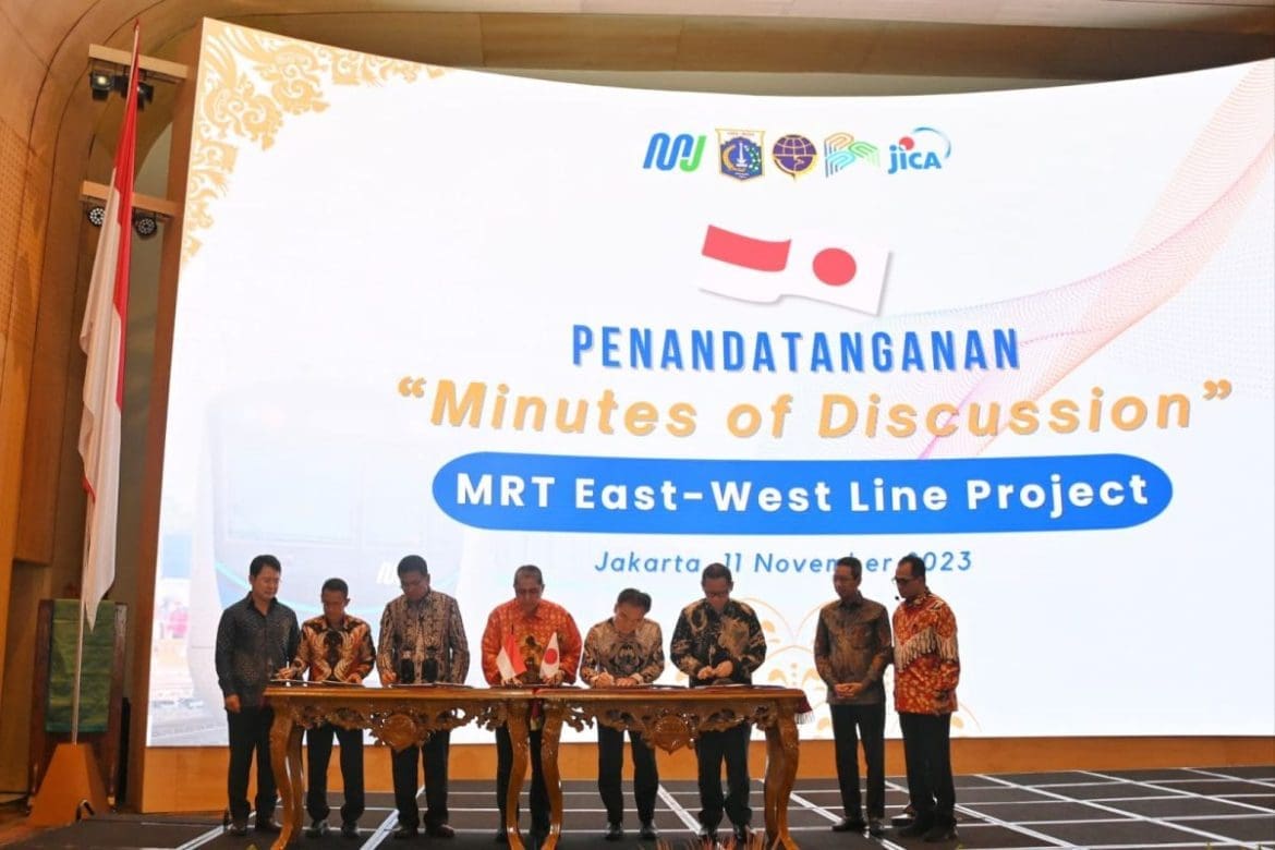 RI-Jepang Teken MoD Proyek MRT Koridor Timur-Barat Fase 1 Tahap 1