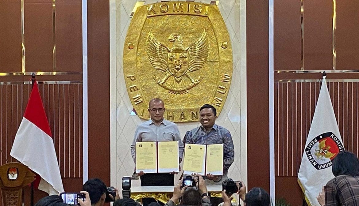 KPU Teken MoU Dengan TikTok Untuk diseminasi Informasi kepemiluan