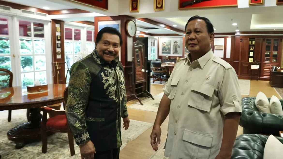 Prabowo Terima kunjungan Hendropriyono di Kemhan RI