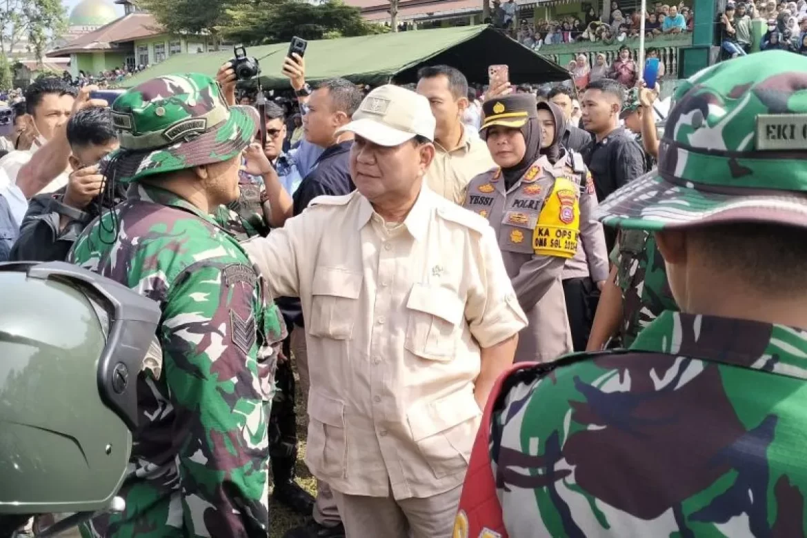 Menhan Prabowo Sampaikan Belasungkawa Pada Korban Erupsi Marapi