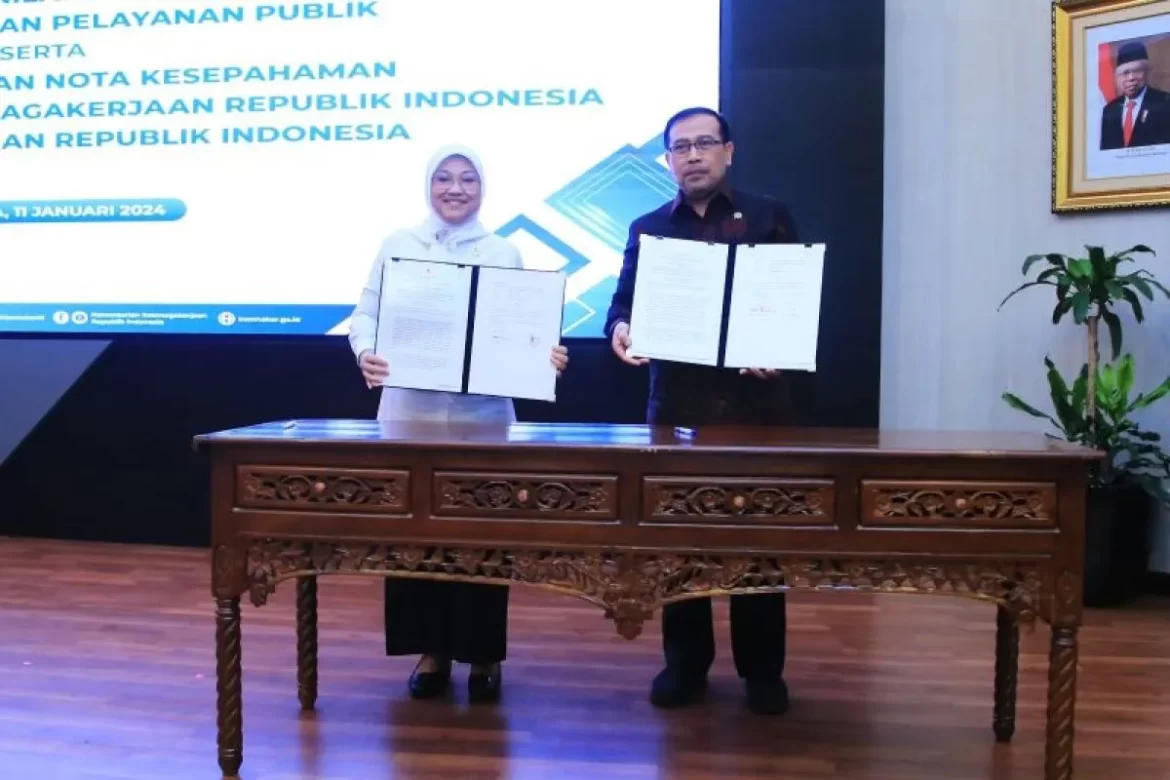Kemnaker-Ombudsman Kerja Sama Tingkatkan Kualitas Pelayanan Publik