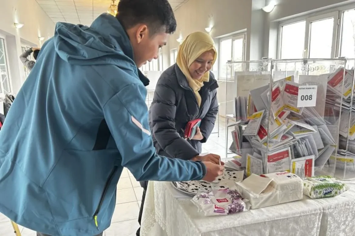 Pemungutan Suara di TPSLN Ankara Diramaikan Bazar Kuliner Indonesia