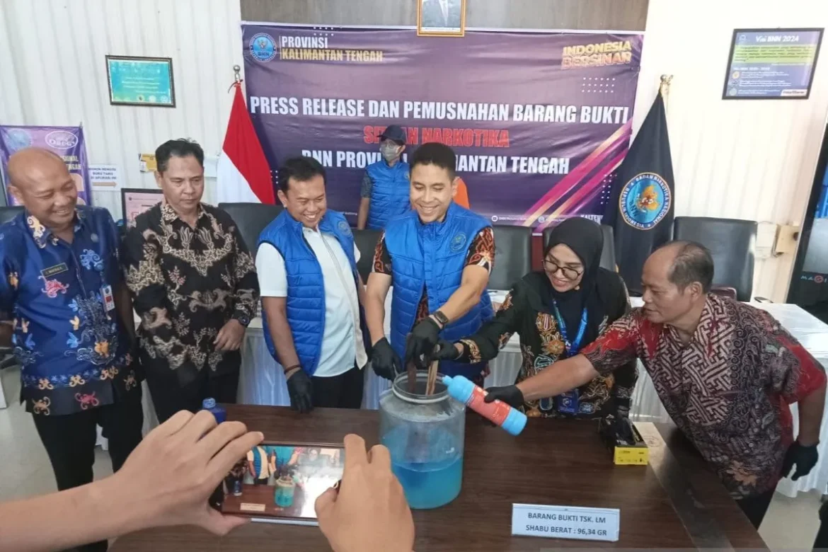 BNNP Kalteng Tangkap IRT Pemilik 100 gram Sabu