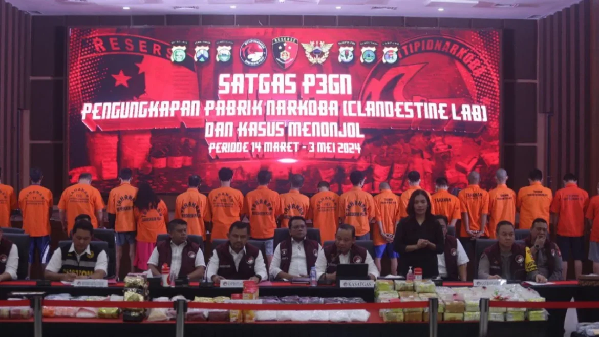 Bareskrim Polri Tangkap 60 Tersangka Narkoba Jaringan Fredy Pratama