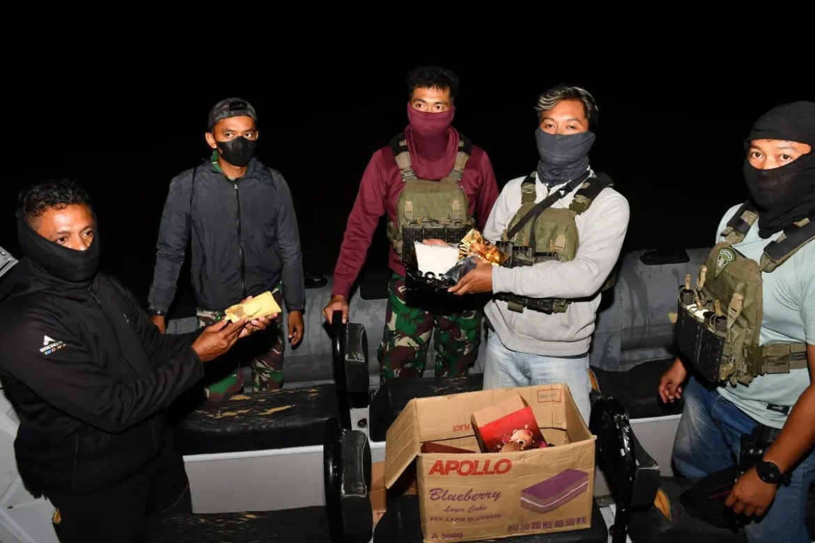 TNI AL Gagalkan Penyelundupan 1.018 Gram Sabu di Perbatasan
