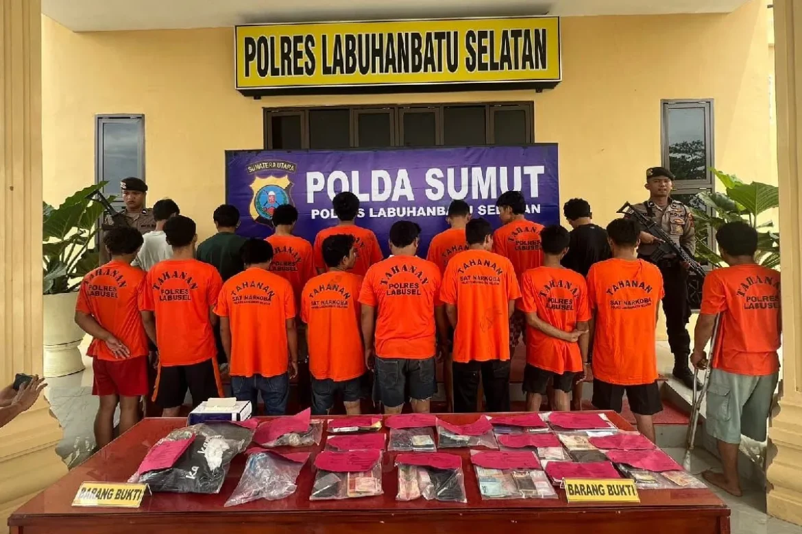 Polres Labuhanbatu Selatan Tangkap 82 Terduga Kasus Narkoba