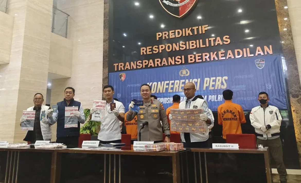Bareskrim tangkap 1 WNA dalam kasus penipuan daring dan TPPO