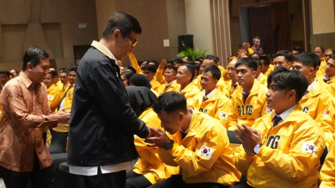 BP2MI Lepas 345 Pekerja Migran Skema G to G Korea Selatan