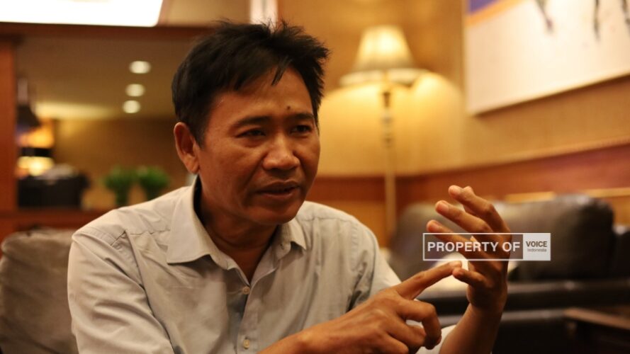 Foto : Ketua Umum Persatuan Buruh Migran Bobi Anwar Maarif (dok.Voiceindonesia.co/as)