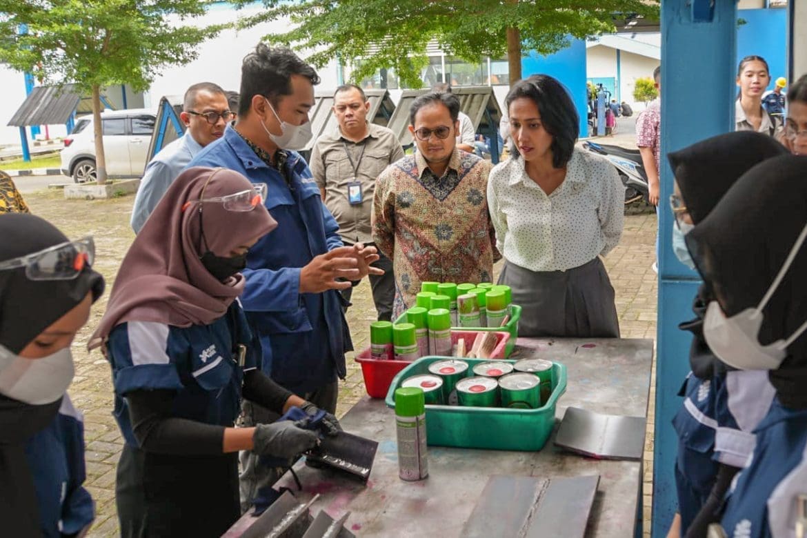 Wamen P2MI Christina Tinjau Balai Pelatihan Banten