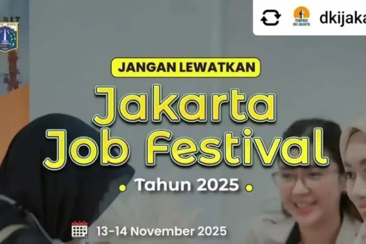 Poster Jakarta Job Festival 13-14 November 2025 diambil dari Instagram @dkijakarta