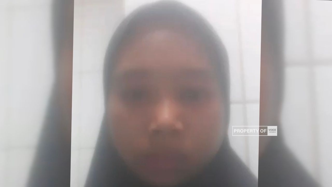 Foto : Perempuan muda bernama Siti Anilah Sari pekerja migran Indonesia (pmi) yang terjebak dalam situasi mengerikan di Abu Dhabi butuh pertolongan Negara.(dok.VOICEIndonesia.co)