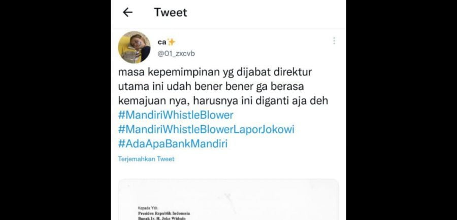 Trending, #AdaApaBankMandiri Suarakan Keluhan Pegawai Terhadap Dirut Bank Mandiri Trending, #AdaApaBankMandiri Suarakan Keluhan Pegawai Terhadap Dirut Bank Mandiri