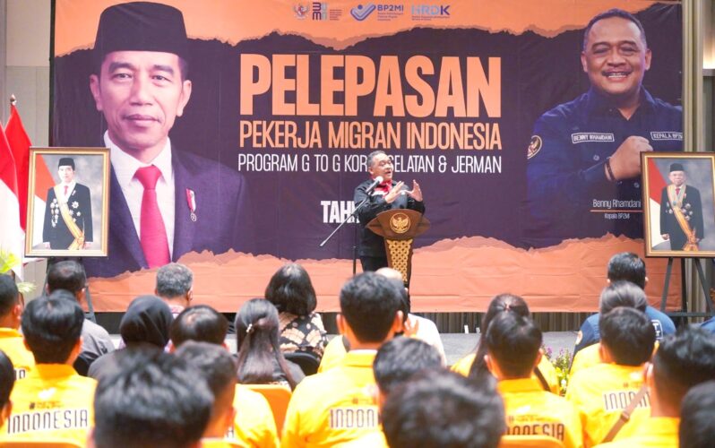 BP2MI Lepas PMI Skema G to G ke Korea Selatan dan Jerman BP2MI Lepas PMI Skema G to G ke Korea Selatan dan Jerman