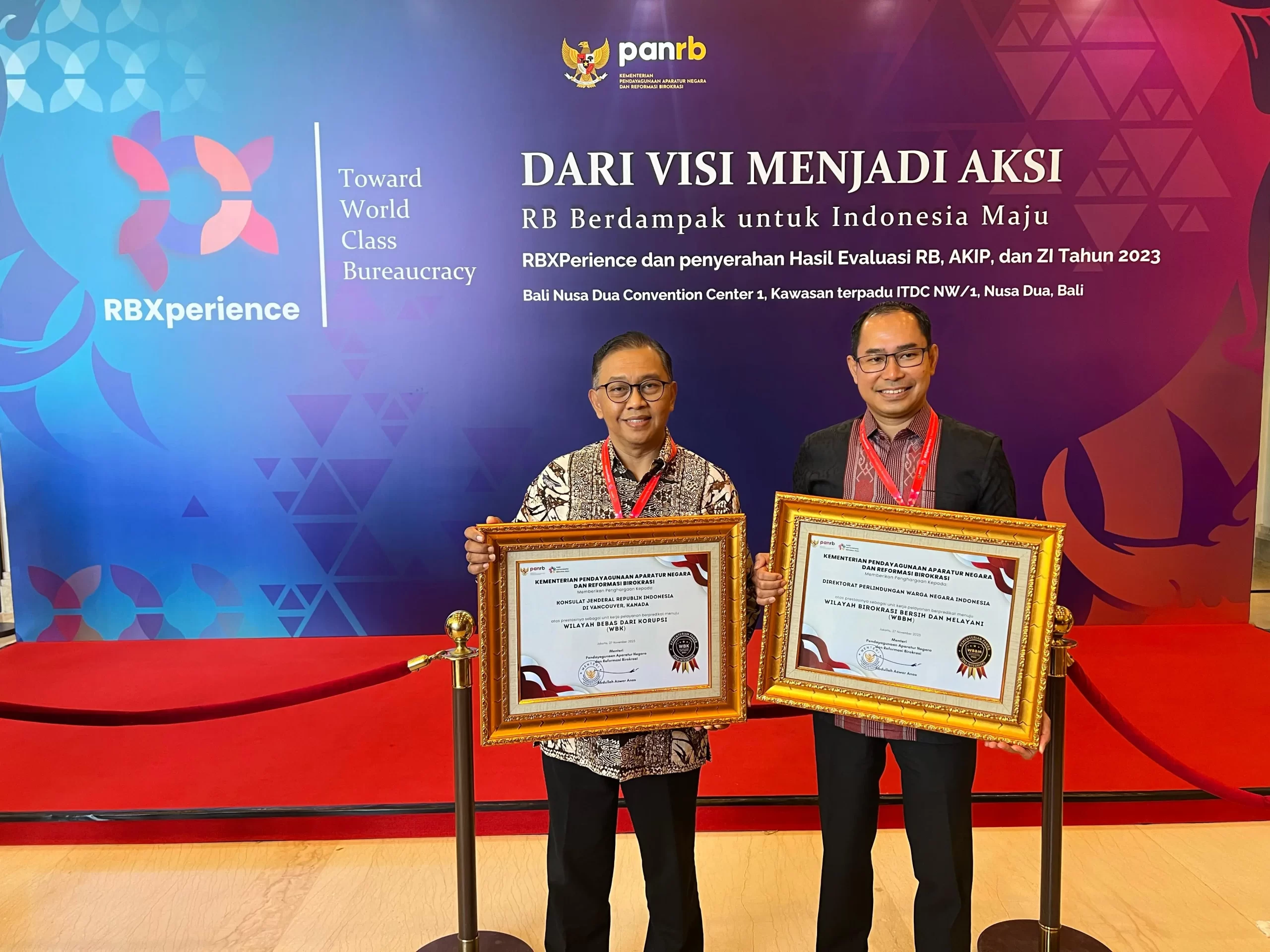 KJRI Vancouver Dianugerahi Zona Integritas Menuju WBK 2023 KJRI Vancouver Dianugerahi Zona Integritas Menuju WBK 2023