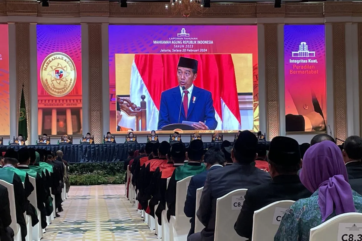 Jokowi Apresiasi Reformasi Internal Mahkamah Agung Jokowi Apresiasi Reformasi Internal Mahkamah Agung