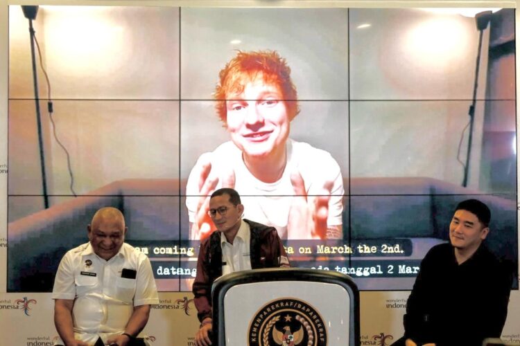 Menparekraf Berharap Konser Ed Sheeran Berdampak Positif bagi Perekonomian Masyarakat Menparekraf Berharap Konser Ed Sheeran Berdampak Positif bagi Perekonomian Masyarakat