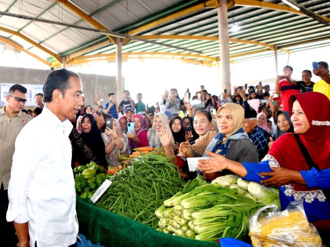 Pantau Pasar di Merangin, Jokowi Apresiasi Stabilitas Harga Pantau Pasar di Merangin, Jokowi Apresiasi Stabilitas Harga