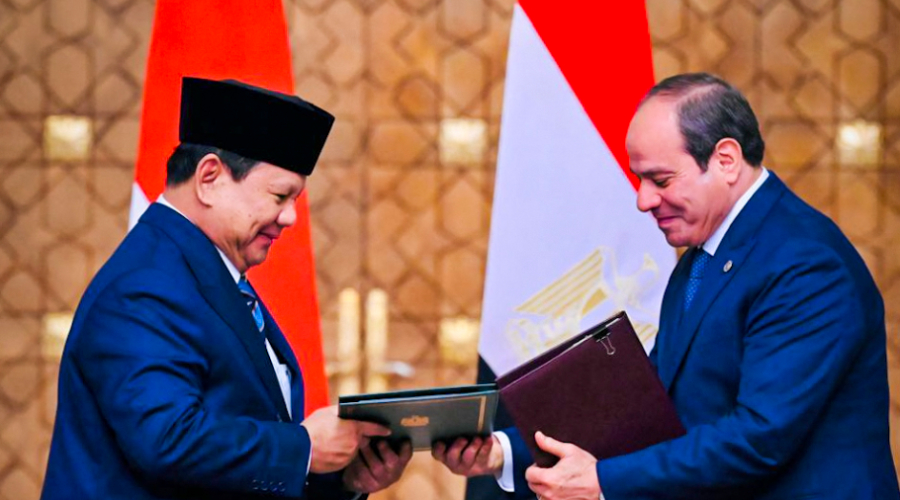 Presiden Prabowo dan Presiden El-Sisi Sahkan Pernyataan Kemitraan Strategis Indonesia Mesir Presiden Prabowo dan Presiden El-Sisi Sahkan Pernyataan Kemitraan Strategis Indonesia Mesir
