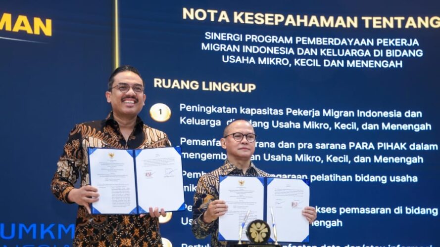 Menteri UMKM dan P2MI Teken MoU, Dukung Pemberdayaan PMI Menteri UMKM dan P2MI Teken MoU, Dukung Pemberdayaan PMI